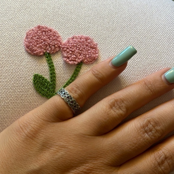 Vintage silver ring size 4 - Picture 1 of 2